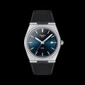 Tissot PRX Blue Dial Black Rubber Strap Watch For Men - T137.410.17.041.00