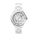 Chanel J12 Diamonds Mother of Pearl White Dial White Steel Strap Watch for Women - J12 H5704