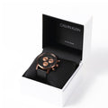 Calvin Klein City Chronograph Black Dial Black Leather Strap Watch for Men - K2G17TC1