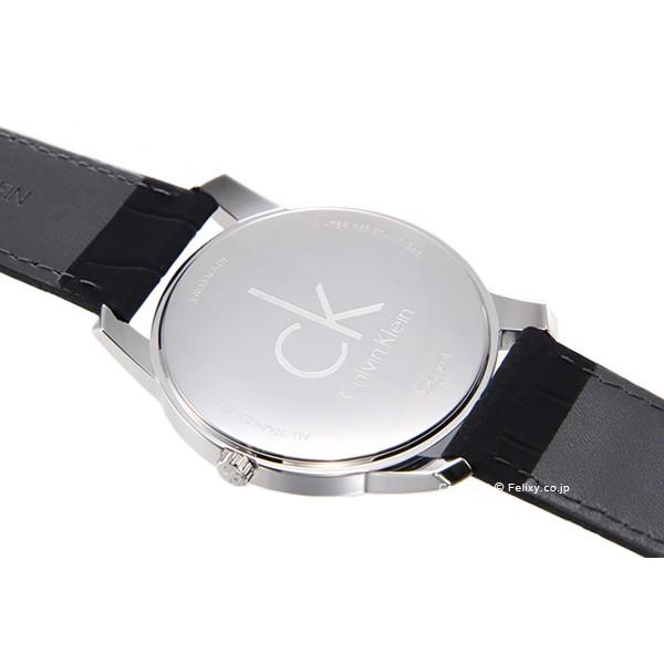 Calvin Klein City Black Dial Black Leather Strap Watch for Men - K2G211C1