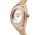 Swarovski Crystalline Aura Silver Dial Rose Gold Steel Strap Watch for Women - 5519459