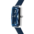 Swarovski Uptown Crystal Blue Dial Blue Leather Strap Watch for Women - 5547713