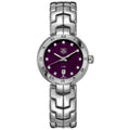 Tag Heuer Link Diamonds Purple Dial Silver Steel Strap Watch for Women - WAT1418.BA0954