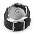Calvin Klein City White Dial Black Leather Strap Watch For Men - K2G211C6