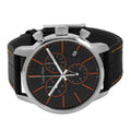 Calvin Klein City Chronograph Black Dial Black Leather Strap Watch for Men - K2G271C1