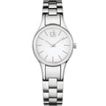 Calvin Klein Simplicity White Dial Silver Steel Strap Watch for Women - K4323126