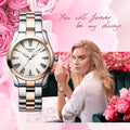 Tissot T Wave Mother of Pearl Dial Two Tone Steel Strap Watch For Women - T112.210.22.113.01