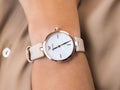 Emporio Armani Arianna Mother of Pearl Dial Pink Leather Strap Watch For Women - AR11199