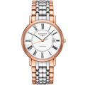 Longines Presence 38.5mm Automatic White Dial Two Tone Steel Strap Watch for Men - L4.921.1.11.7