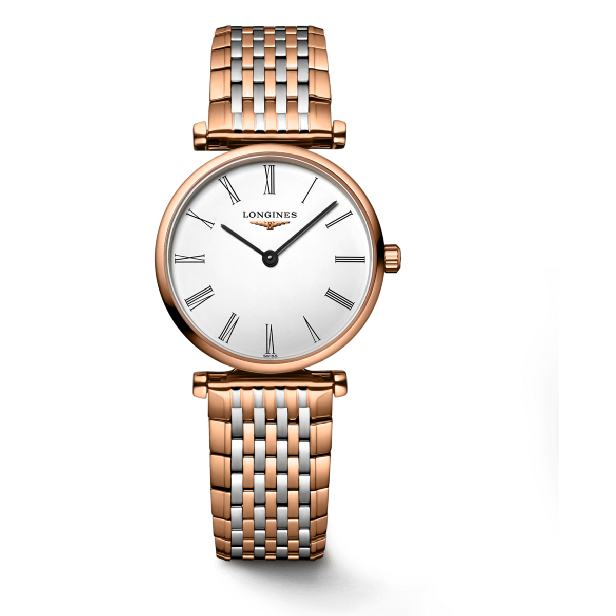 Longines La Grande Classique De Longines White Dial Two Tone Steel Strap Watch for Women - L4.209.1.92.7