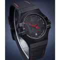 Maserati Potenza 3H STR Black Dial 42mm Leather Strap Watch For Men - R8851108010