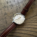 Coach Delancey Slim Cream Dial Brown Leather Strap Watch For Women - 14502789