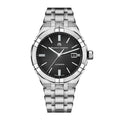 Maurice Lacroix Aikon Automatic Black Dial Silver Steel Strap Watch For Men - AI6008-SS002-330-1