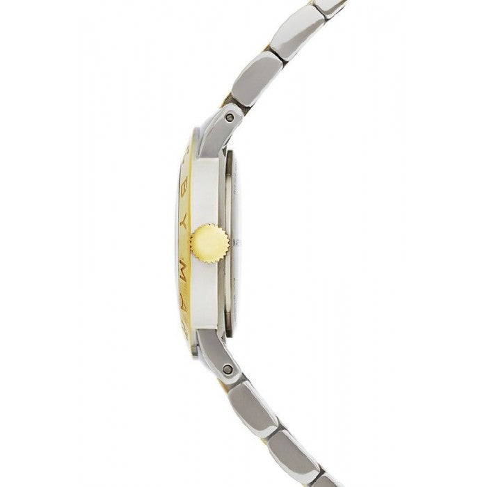 Marc Jacobs Amy Silver Dial Two Tone Steel Strap Watch for Women - MBM3139