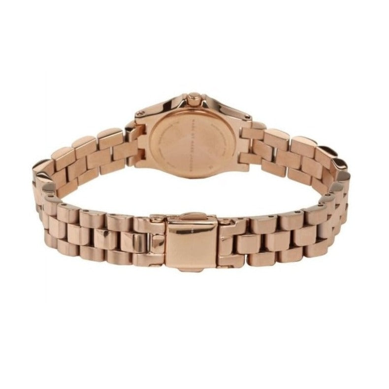 Marc Jacobs Dinky Rose Gold Dial Rose Gold Steel Strap Watch for Women - MBM3200