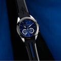 Maserati Traguardo Chronograph Blue Dial Black Silicone Strap Watch For Men - R8871612044