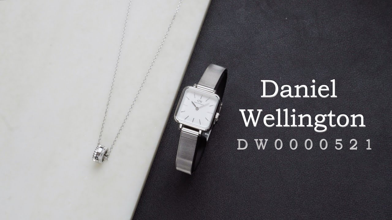 Daniel Wellington Quadro Studio White Dial Silver Mesh Bracelet Watch For Women - DW00100521