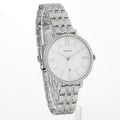 Fossil Jacqueline White Dial Silver Steel Strap Watch for Women - ES3545