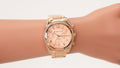 Michael Kors Blair Rose Gold Dial Rose Gold Steel Strap Watch for Women - MK5263