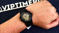 Maserati Potenza Automatic Black Dial Black Leather Strap Watch For Men - R8821108036