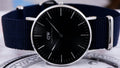 Daniel Wellington Classic Bayswater Black Dial Black NATO Strap Watch For Women - DW00100282