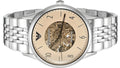 Emporio Armani Meccanico Multicolor Dial Silver Steel Strap Watch For Men - AR1922