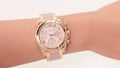 Michael Kors Blair Chronograph Rose Gold Dial Two Tone Steel Strap Watch for Women - MK5943