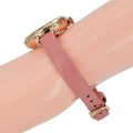 Marc Jacobs Sally White Dial Orange Leather Strap Watch for Women - MBM1355
