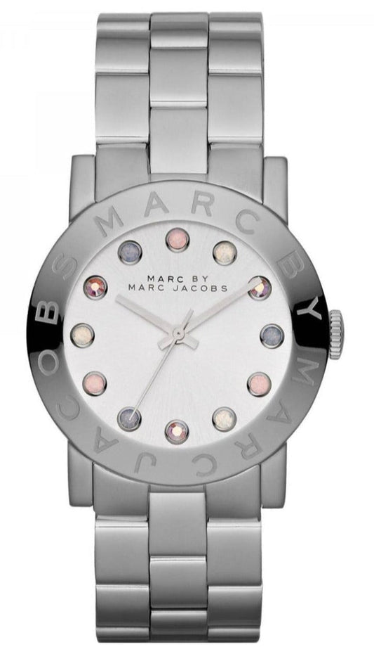 Marc Jacobs Amy Dexter Silver Dial Silver Steel Strap Watch for Women - MBM3214