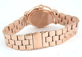 Marc Jacobs Baker White Dial Rose Gold Steel Strap Watch for Women - MBM3441