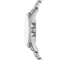 Michael Kors Kacie Three-Hand Gold Dial Silver Steel Strap Watch for Women - MK4854