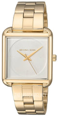 Michael Kors Lake Quartz White Dial Gold Steel Strap Watch For Women - MK3644