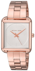 Michael Kors Lake Quartz White Dial Rose Gold Steel Strap Watch For Women - MK3645