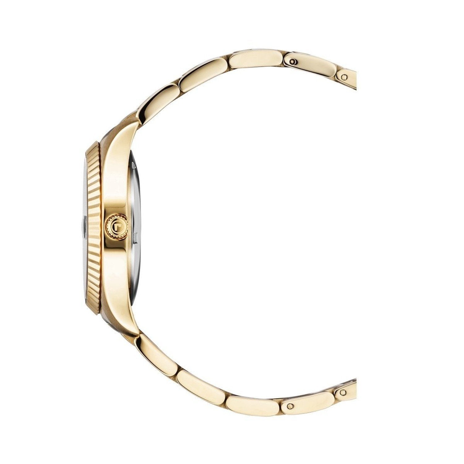 Michael Kors Brinkley Diamonds Gold Dial Gold Steel Strap Watch for Women - MK6187