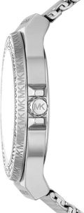 Michael Kors Lennox Three-Hand Silver Dial Silver Steel Strap Watch For Women - MK7337