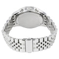 Michael Kors Lexington Chronograph Silver Dial Silver Steel Strap Watch for Men - MK8515