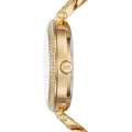 Michael Kors Catelyn Crystals Gold Dial Gold Steel Strap Watch For Women - MK4674