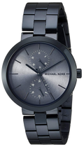 Michael Kors Garner Chronograph Quartz Blue Dial Blue Steel Strap Watch For Women - MK6410