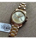 Michael Kors Bradshaw Quartz Gold Dial Gold Steel Strap Watch For Women - MK6555