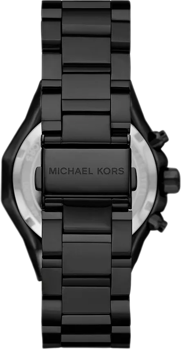 Michael Kors Raquel Three Hand Silver Dial Black Steel Strap Watch For Women - MK4692