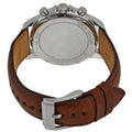 Michael Kors Gage Chronograph Blue Dial Brown Leather Strap Watch For Men - MK8362