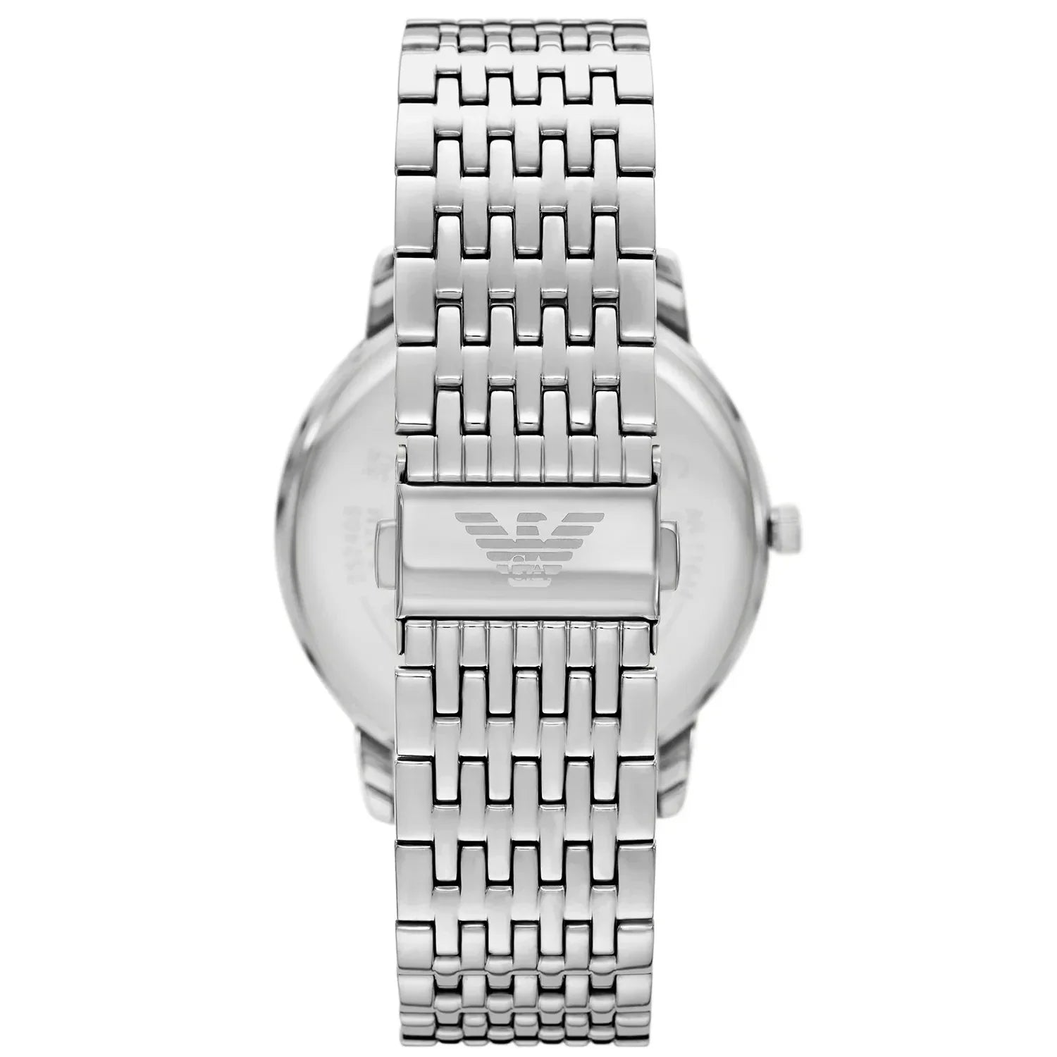 Emporio Armani Minimalist Green Dial Silver Steel Strap Watch for Men - AR11644
