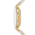 Michael Kors Pyper Quartz Silver Dial White Leather Strap Watch For Women - MK1037