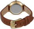 Michael Kors Portia Quartz White Dial Brown Leather Strap Watch For Women - MK2734