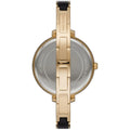 Michael Kors Jaryn Quartz Gold Dial Black Steel Strap Watch For Women - MK4544