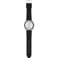 Michael Kors Hadyn Chronograph Silver Dial Black Rubber Strap Watch for Women - MK7486