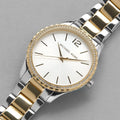 Michael Kors Layton Quartz Silver Dial Two Tone Steel Strap Watch For Women - MK6899