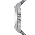 Michael Kors Lennox Quartz Black Dial Grey Leather Strap Watch For Women - MK7309