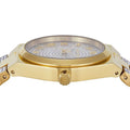Michael Kors Lennox Pavé Crystals Silver Dial Two Tone Steel Strap Watch for Women - MK7487
