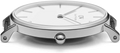 Daniel Wellington Classic York White Dial Black Leather Strap Watch For Men - DW00100025